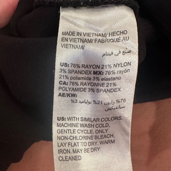 CHICOS WOMENS BLACK PULL ON PANTS SIZE 1.5 US SIZE 10R - Picture 7 of 8